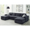 134′′ Wide Reversible Modular Sectional with Ottoman