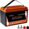 CHINS Bluetooth LiFePO4 Smart 12V 100AH Lithium Iron Battery Low Temperature Charging Mobile Phone APP