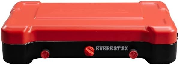 e08394eddb764c6e9ce745faf8ebe53f Camp Chef Mountain Series Everest 2X – High Output Two-Burner Camp Stove – Lid Doubles as Windscreen – Portable Cooking Stove – For Outdoor Cooking – 20,000 BTU Burners – 215 Sq In Cooking Area