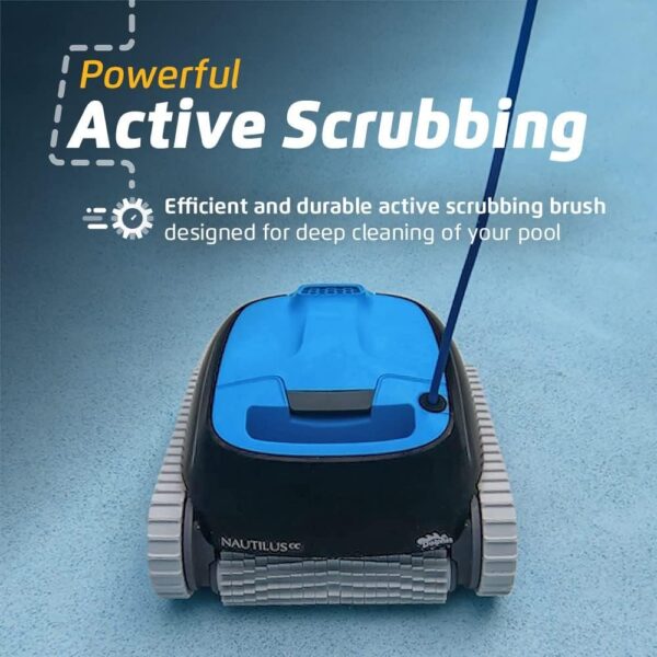 e0dbde86823a4269bee6df678a44010a Robotic Pool Vacuum Cleaner All Pools up to 33 FT – Wall Climbing Scrubber Brush