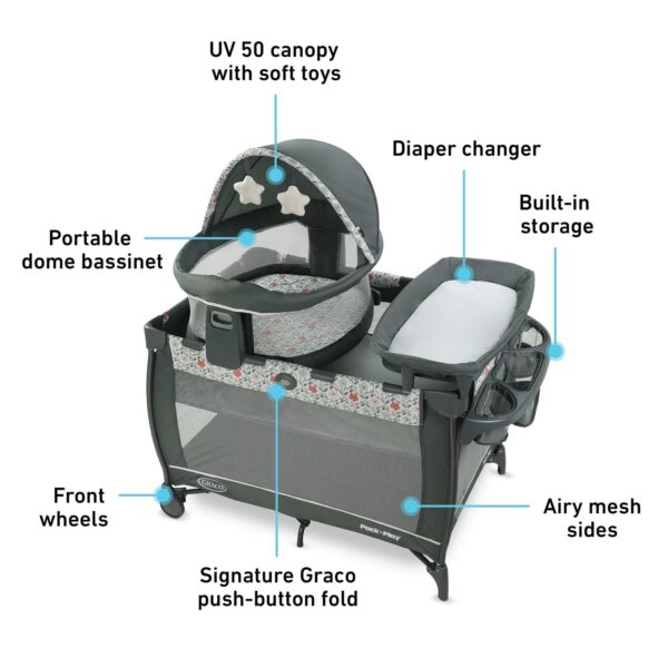 Graco Pack n Play Travel Dome LX Playard Annie