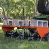 Agri-Fab 45-0604 18′′ x 48′′ Tow Behind Poly Lawn Roller 550 lbs Weight with Water, Poly Drum and Steel Frame, with Plug. Designed for Lawn and Garden Tractors