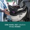 Revolve360 Extend Convertible Car Seat with 360 Degree Rotation, Extended Rear-Facing, Forward-Facing, Booster Mode, and Secure Latch Install, Revere Gray