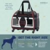 Bone Cruiser PRO Pet Carrier with Removable Wheels and Double Telescopic Handle