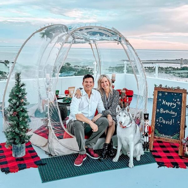 Bubble Tent Pop Up Gazebo, 8-10 Person Igloo Dome Garden Patio Canopy Shelter