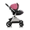 Pivot Modular Travel System with LiteMax Infant Car Seat with Anti-Rebound Bar (Desert Tan)