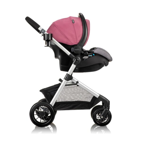 Pivot Modular Travel System with LiteMax Infant Car Seat with Anti-Rebound Bar (Desert Tan)
