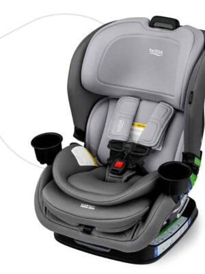 Britax Poplar Convertible Car Seat, 2-in-1 Car Seat with Slim 17-Inch Design, ClickTight Technology, Glacier Graphite