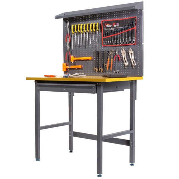 e3cfe6a2eda44fdc9ff8e1f4d388ffe6 94009 Work Bench Tool Storage Tool Workshop Table w/ Drawer and Peg