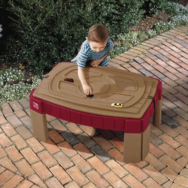 e442d7e8683f472fb8a488fd12421b45 Step2 Naturally Playful Sand Table, Kids Sand Activity Sensory Table, 5 Piece Accessory Kit, Toddler Summer Outdoor Toys, 2+ Years Old