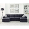 134′′ Wide Reversible Modular Sectional with Ottoman