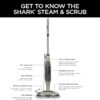 Steam Pickup 3-in-1 Steam Mop Picks Up Debris, Deep Scrubs, & Steam Sanitizes – All At Once, Lightweight Steam Cleaner for Home with Sealed Hard Floors like Hardwood, Tile & Laminate, SD201