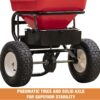 Buyers Products 3039632R Grounds Keeper Commercial Walk Behind Push Spreader, 100lb Capacity, For Salt, Ice & Snow Melt, Included Grate & Cover With Enclosed Gearbox for Protection