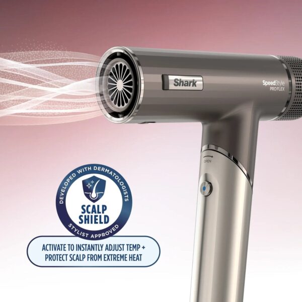 Shark SpeedStyle Pro FLEX Professional Performance High-Velocity Hair Dryer System Metallic Gray
