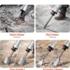 Demolition Jack Hammer, 1350 BPM Concrete Breaker 6pcs Chisels Bit Chipping with Case, 2200W Electric Jackhammer Heavy Duty, Black