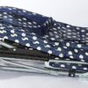 Blue Polka Dot Shopping Grocery Foldable Cart