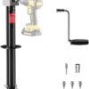 5000 lbs A-Frame Trailer Jack, 23′′ Vertical Travel, 20-24V Cordless Drill Compatible, Adjustable Drop Leg, for Utility, Yacht (Black)