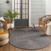 Black Oval Rug