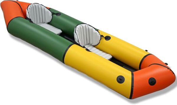 e5d9286851ef450f97ddbdec9d5fb5c1 Lightweight Packrafts, TPU Inflatable Kayak for Flat Water Rafting Camping Trip/Fishing/Water Adventures 1 Person/2 Person Packraft, 330lb/660lb Weight Capacity