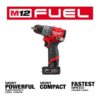 3403-22 M12 FUEL 12V Lithium-Ion Brushless Cordless 1/2 in. Drill Driver Kit with 4.0Ah and 2.0Ah Battery and Soft Case