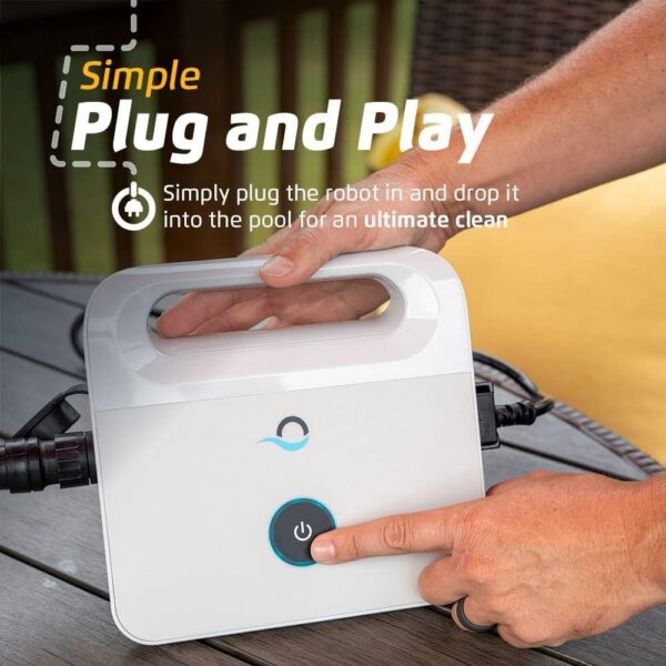 e65f597059204eb0a71fcbdf5c658a6d Robotic Pool Vacuum Cleaner All Pools up to 33 FT – Wall Climbing Scrubber Brush