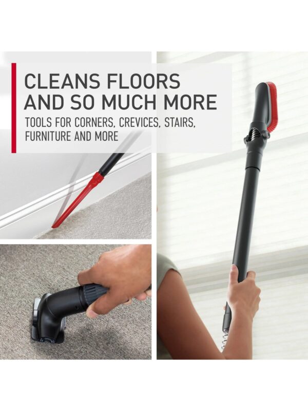 Cord Rewind Pro Bagless Upright Vacuum Cleaner, For Carpet and Hard Floors, UH71300V, Black, UH71300