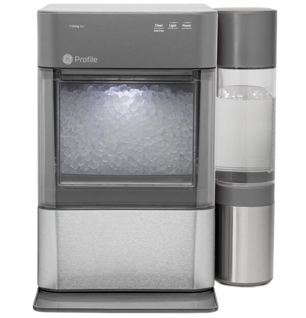 GE Profile Opal 2.0, pellet ice maker with WiFi and smart connectivity, chewable and breakable countertop ice maker, 38 pounds 24 hours