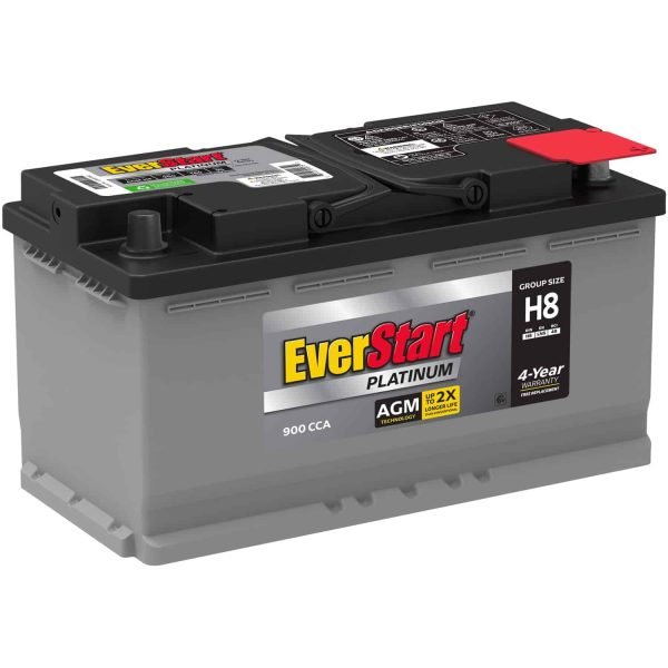 e6b9821f608c4a44bee474d43e99697c EverStart Platinum BOXED AGM Battery, Group Size H8 12V, 900 CCA