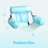 SLOOSH Inflatable Pool Floats Adult,2 Packs Floating Lounge Chairs,Blow up Pool Noodles for Adult Heavy Duty,Floating Chair for Party Summer Water Beach Lake Fun