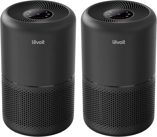 Air Purifier for Home Allergies Pets Hair in Bedroom & Standing Fan for Bedroom, 82ft CirculAir 120° Oscillating Fan