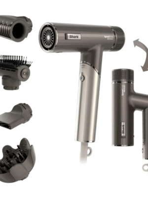 Shark SpeedStyle Pro FLEX Professional Performance High-Velocity Hair Dryer System Metallic Gray