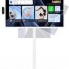 32-Inch Portable TV, 1080P FHD Rolling TV on Wheels with Rotatable Touch Screen, Android 13 OS, 8G RAM+128G Storage, Built-in Battery, Full Swivel Rotation, Voice Remote