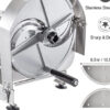 Stainless Steel Commercial Vegetable Slicer, Adjustable 0.2-12mm Thickness, Manual Multifunctional Slicer for Fruits & Vegetables