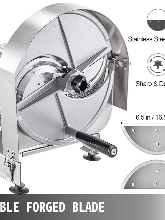 e7cf86a6759646f59fff4f9f8345be23 Stainless Steel Commercial Vegetable Slicer, Adjustable 0.2-12mm Thickness, Manual Multifunctional Slicer for Fruits & Vegetables