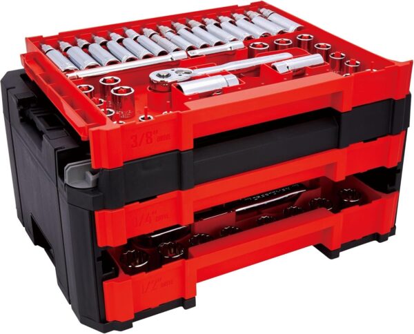 Craftsman 262-Piece Mechanic Tool Set, Master Socket Set with 3-Drawer VERSASTACK Tool Box, SAE/Metric Set (CMMT45309)