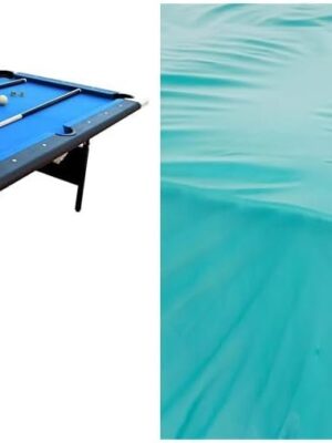 Hathaway Fairmont 6 Ft Portable Pool Table, Adults Folding Billiards Tables for Game Room with Easy Foldable Storage, Includes Full Set of Billiard Balls, Cues, Chalk & Brush