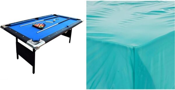 e800730283fa4ad0ab3d8962c2477fe9 Hathaway Fairmont 6 Ft Portable Pool Table, Adults Folding Billiards Tables for Game Room with Easy Foldable Storage, Includes Full Set of Billiard Balls, Cues, Chalk & Brush