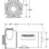 3421821-1A Waterway | 4.5HP 230V 2-Speed Waterway Spa Pump Side Discharge | 48 Frame Executive