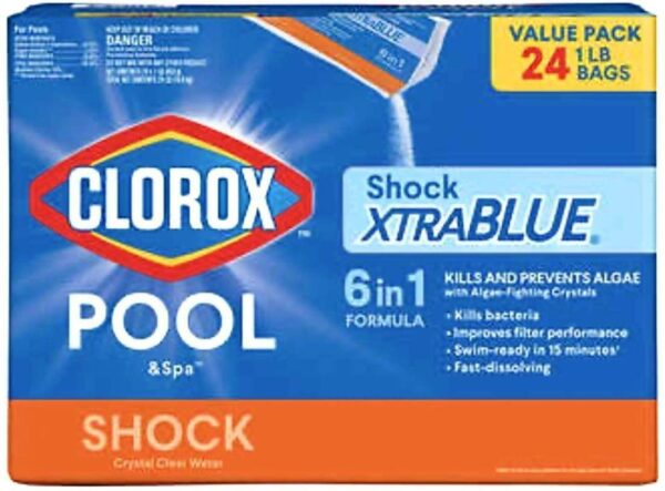 Hot Tub Shock Algaecide Treatment 1lb Bag Case 24 Pack