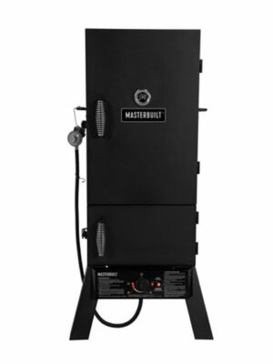 Two Door 30-inch Propane Smoker in Black
