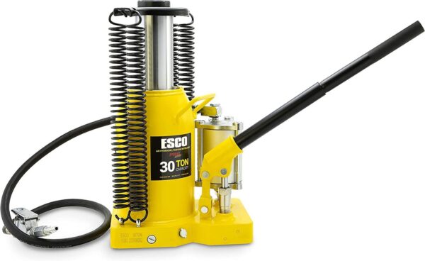 e8ee4df50e2340f18b2bcafbf25f0473 ESCO 30 Ton Pro Series Air Hydraulic Bottle Jack – Heavy Duty Lifting for Automotive and Industrial Use
