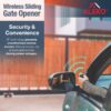ALEKO 40-ft Slide Universal Battery Driveway Gate Opener Kit (Solar Compatible)