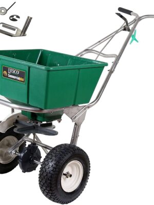 High Wheel Walk-Behind Fertilizer Spreader with 092463 Agitator Repair Kit (Bundle, 2 Items)