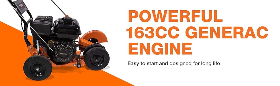 9" edger, generac, gas powered