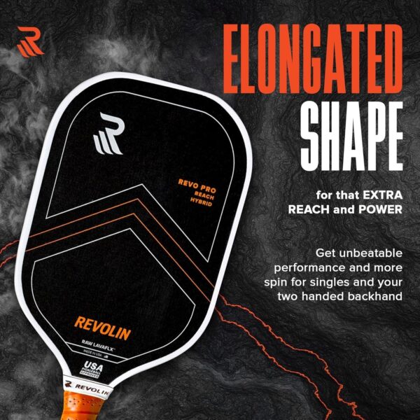 PRO Pickleball Paddles l Pure or Reach l Made with Volcanic Rock l Spin + Power+ Control l USA Tournament Approved l Premium Pickleball Paddle Made in USA l LavaFLXTM Face l 16mm Honeycomb Core