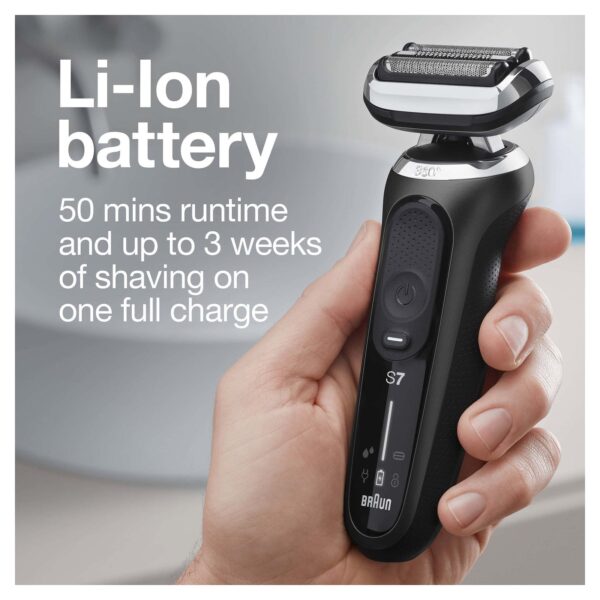 Braun Series 7 7085cc Flex Rechargeable Wet Dry Men s Electric Shaver with Clean Charge Station, Stubble Beard Trimmer