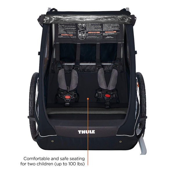eac7bbdfc93442a7803227e110bb7720 2-Seat Bicycle Trailer and Stroller – Black