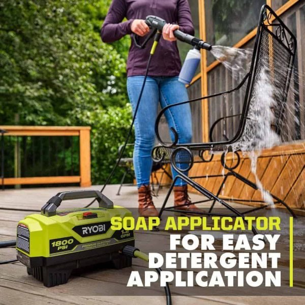 eaee261c05b0434c8c0b93d50f10b9ad RY141802 1800 PSI 1.2 GPM Cold Water Corded Electric Pressure Washer