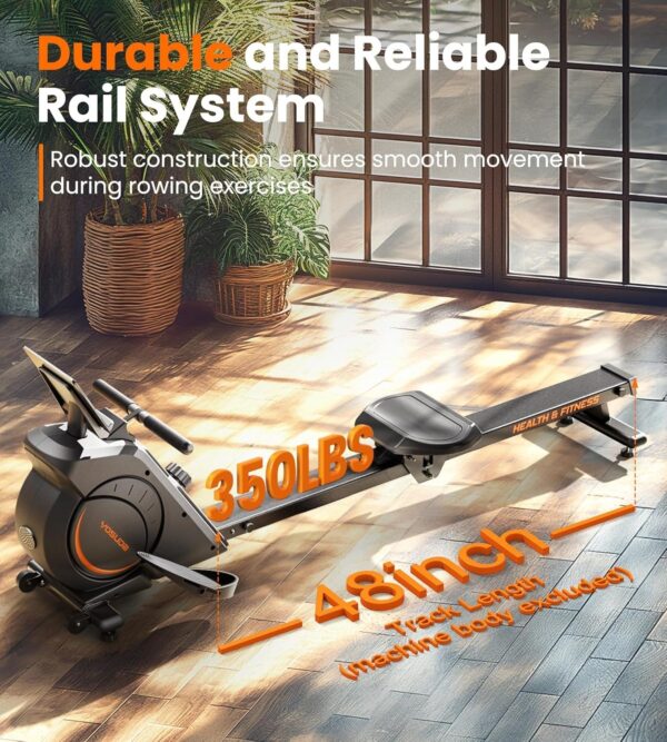 eb2594c8debf461c864b427964f83a0f Magnetic/Water Rowing Machine 350 LB Weight Capacity – Foldable Rower for Home Use with Bluetooth, App Supported, Tablet Holder and Comfortable Seat Cushion
