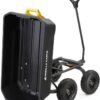 7GCG-NF Heavy-Duty Poly Dump Garden Cart with No-Flat Tires, 7 Cubic Feet, 1200-Pound Capacity, Black, Amazon Exclusive